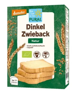 PURAL Backwaren & -Mischungen^- Dinkel Zwieback demeter 200g