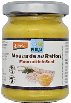 PURAL Saucen Und Dressing^- Meerrettich Senf demeter, 125ml