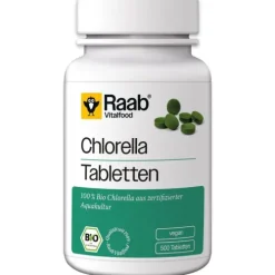 Raab Vitalfood Vitamine Und Mineralien|Entschlacken^- BIO Chlorella 500 Tabletten à 400 mg, 200g