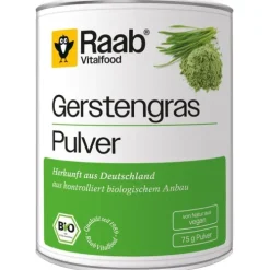 Raab Vitalfood Smoothie-Pulver|Glutenfreie Lebensmittel^- Bio Gerstengraspulver 75g