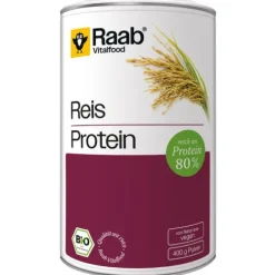 Raab Vitalfood Smoothie-Pulver|Glutenfreie Lebensmittel^- Bio Reis Protein Pulver, 400g