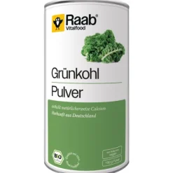 Raab Vitalfood Smoothie-Pulver|Glutenfreie Lebensmittel^- Grünkohlpulver bio 190g