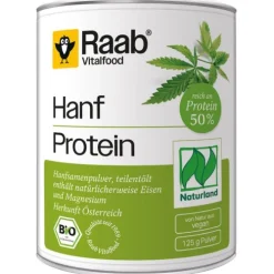 Raab Vitalfood Glutenfreie Lebensmittel^- Hanf Protein Pulver, bio, 125g