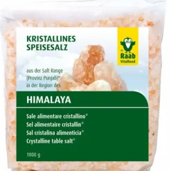 Raab Vitalfood Gewürze Und Kräuter|Glutenfreie Lebensmittel^- Himalaya Salzgranulat, 1000g
