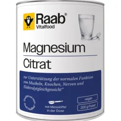 Raab Vitalfood Vitamine Und Mineralien^- Magnesium Citrat Pulver 200g