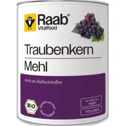 Raab Vitalfood Glutenfreie Lebensmittel^- Traubenkernmehl, bio 140g