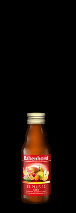 RABENHORST Fruchtsäfte|Glutenfreie Lebensmittel^- 11 plus 11 gelb Mini 125 ml