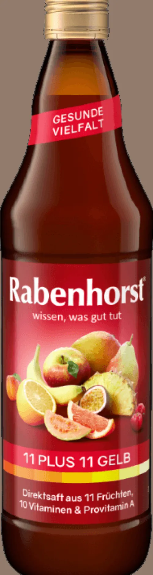 Haus Rabenhorst O. Lauffs GmbH & Co. KG Fruchtsäfte|Glutenfreie Lebensmittel^Rabenhorst - 11 plus 11 Gelb 700ml