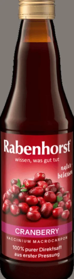 RABENHORST Fruchtsäfte|Glutenfreie Lebensmittel^- Cranberry Muttersaft, 330ml