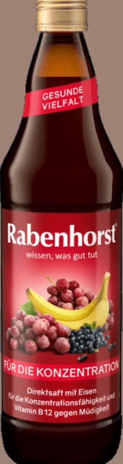 RABENHORST Fruchtsäfte|Glutenfreie Lebensmittel^- Für die Konzentration 700ml