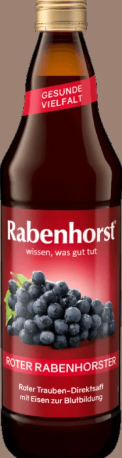 Haus Rabenhorst O. Lauffs GmbH & Co. KG Fruchtsäfte|Glutenfreie Lebensmittel^Rabenhorst - Roter Rabenhorster bio 700ml