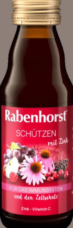 RABENHORST Fruchtsäfte|Glutenfreie Lebensmittel^- Schützen mit Zink Mini 125 ml