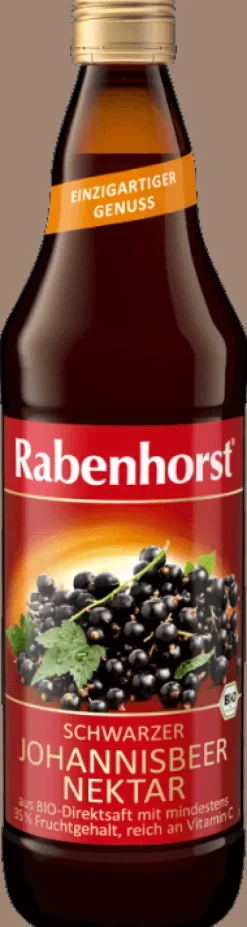 Haus Rabenhorst O. Lauffs GmbH & Co. KG Fruchtsäfte|Glutenfreie Lebensmittel^Rabenhorst - Schwarze Johannisbeere Nektar bio 700ml