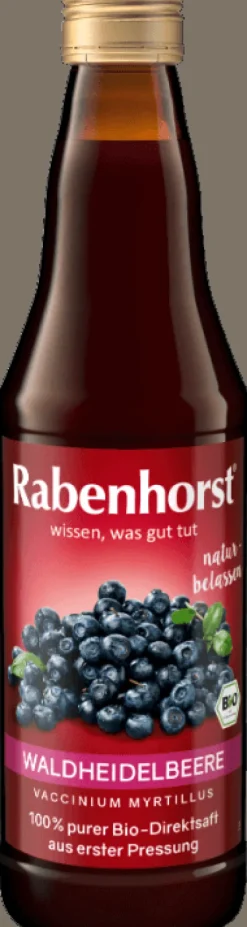 Haus Rabenhorst O. Lauffs GmbH & Co. KG Fruchtsäfte|Glutenfreie Lebensmittel^Rabenhorst - Waldheidelbeere Muttersaft bio 330ml