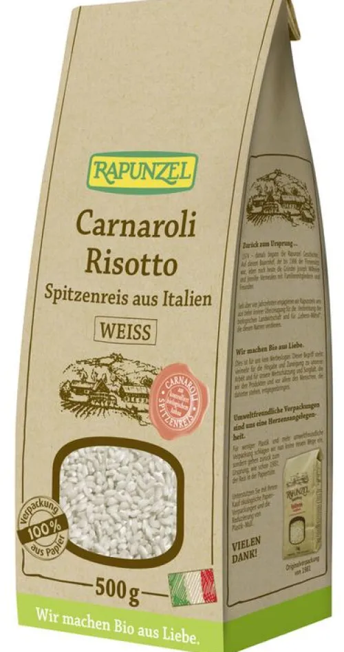 RAPUNZEL Reis^- Carnaroli Risotto Spitzenreis weiß, 500g