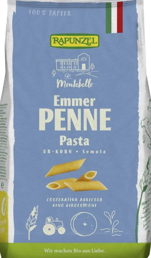 RAPUNZEL Nudeln|Nudeln^- Emmer-Penne Semola 500g