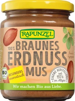RAPUNZEL Nussmuse^- Erdnussmus braun, 250g
