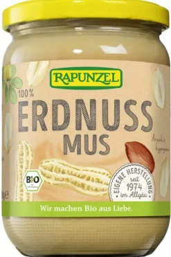 RAPUNZEL Nussmuse|Glutenfreie Lebensmittel^- Erdnussmuss fein bio 500g