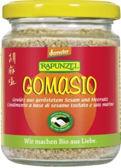 RAPUNZEL Gewürze Und Kräuter|Glutenfreie Lebensmittel^- Gomasio, Sesam und Meersalz HIH, demeter, 100g