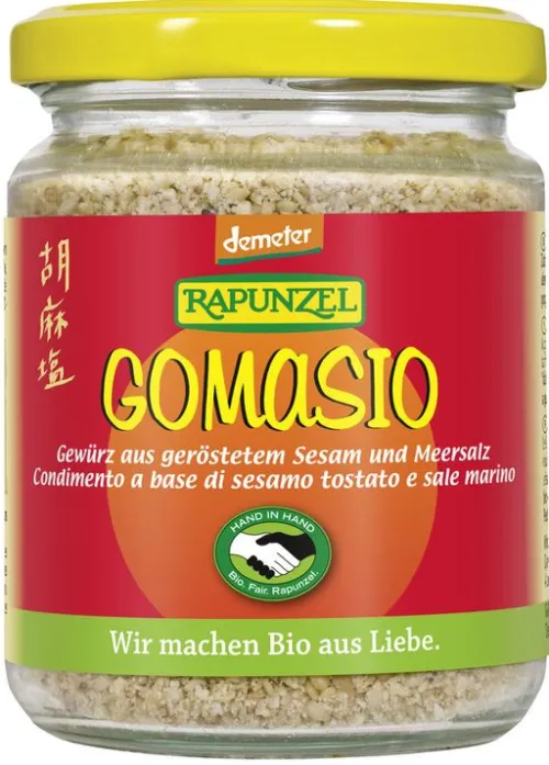 RAPUNZEL Gewürze Und Kräuter|Glutenfreie Lebensmittel^- Gomasio, Sesam und Meersalz HIH, demeter, 100g