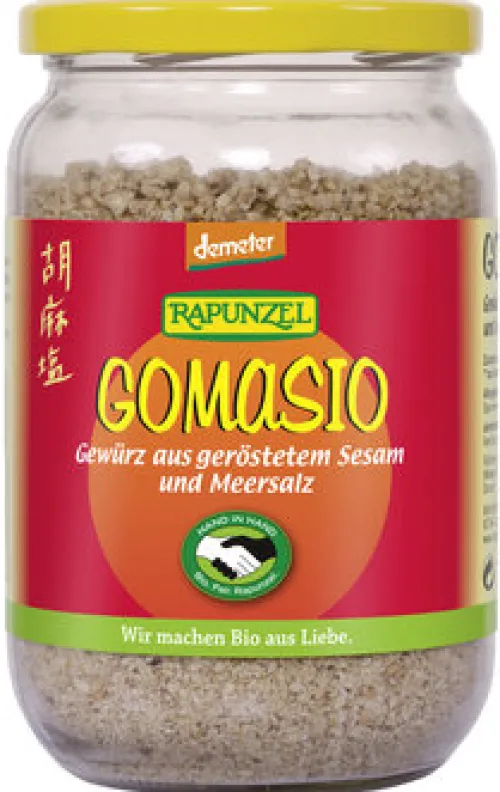 RAPUNZEL Gewürze Und Kräuter|Glutenfreie Lebensmittel^- Gomasio, Sesam und Meersalz HIH, demeter, 250g
