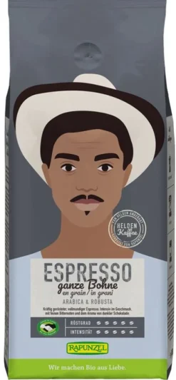 RAPUNZEL Kaffee|Kaffee^- Heldenkaffee Espresso, ganze Bohne HIH, 1000g