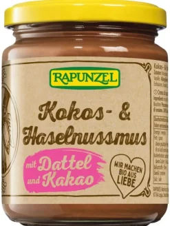 RAPUNZEL Nussmuse^- Kokos- & Haselnussmus mit Dattel und Kakao, 250g