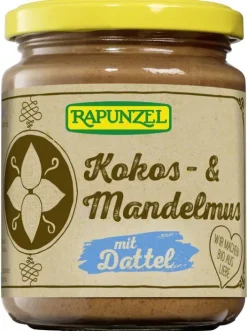 RAPUNZEL Nussmuse|Glutenfreie Lebensmittel^- Kokos- & Mandelmus mit Dattel bio 250g