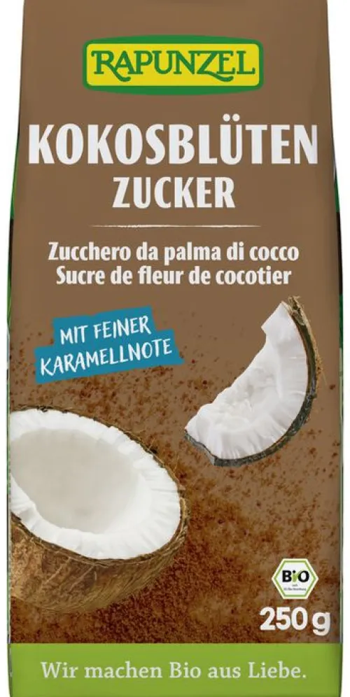 RAPUNZEL Backzutaten|Glutenfreie Lebensmittel^- Kokosblütenzucker, 250g