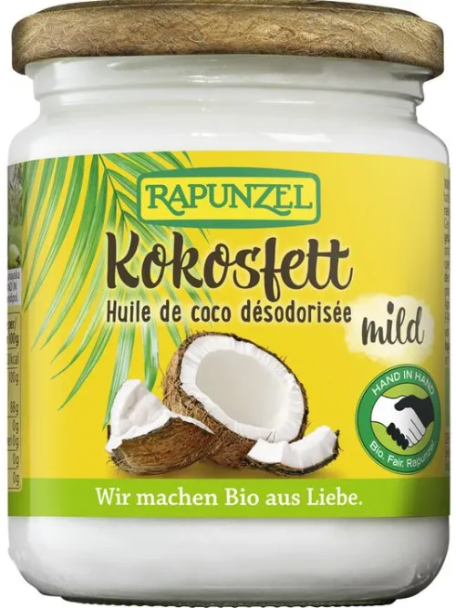 RAPUNZEL Fette & Öle|Glutenfreie Lebensmittel^- Kokosfett mild HIH, bio 200g
