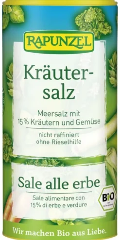 RAPUNZEL Gewürze Und Kräuter^- Kräutersalz mit 15% Kräutern und Gemüse, 125g
