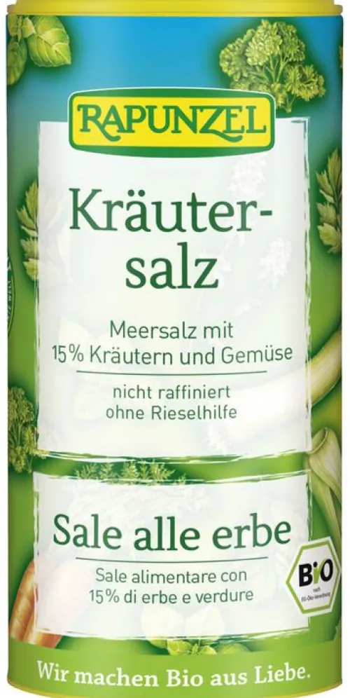 RAPUNZEL Gewürze Und Kräuter^- Kräutersalz mit 15% Kräutern und Gemüse, 125g