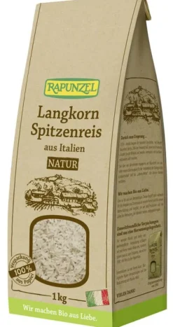 RAPUNZEL Reis^- Langkorn Spitzenreis Natur / Vollkorn, 1kg