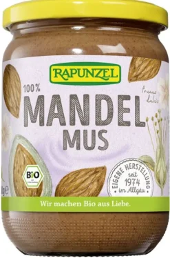 RAPUNZEL Nussmuse|Glutenfreie Lebensmittel^- Mandelmus bio 500g