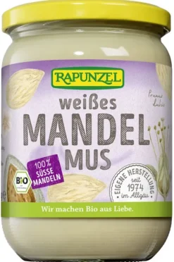 RAPUNZEL Nussmuse|Glutenfreie Lebensmittel^- Mandelmus weiß bio 500g