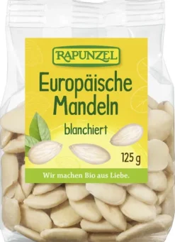 RAPUNZEL Nüsse|Glutenfreie Lebensmittel^- Mandeln blanchiert, Europa, 125g