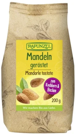 RAPUNZEL Nüsse|Glutenfreie Lebensmittel^- Mandeln geröstet, Europa 200g