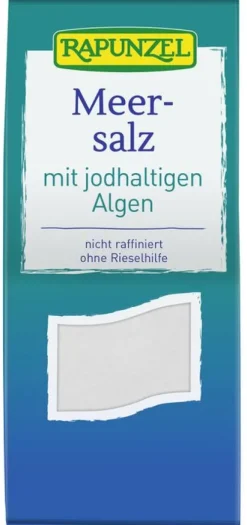 RAPUNZEL Gewürze Und Kräuter|Glutenfreie Lebensmittel^- Meersalz mit jodhaltigen Algen, bio, 500g