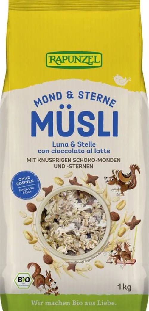 RAPUNZEL Breie & Müsli^- Mond & Sterne Müsli, bio 1000g