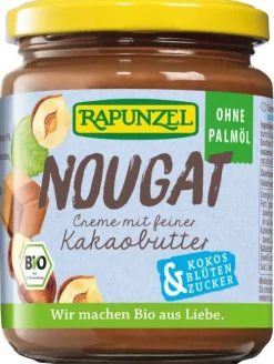 RAPUNZEL Nussmuse^- Nougat-Creme, ohne Palmöl, mit Kokosblütenzucker, 250g