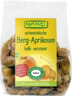 RAPUNZEL Trockenfrüchte|Glutenfreie Lebensmittel^- Ostanatolische Berg-Aprikosen, halb, entsteint, 375g