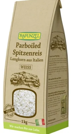 RAPUNZEL Reis|Glutenfreie Lebensmittel^- Parboiled Spitzenreis Langkorn weiß, 1kg