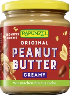 RAPUNZEL Vegane Brotaufstriche|Glutenfreie Lebensmittel^- Peanutbutter Creamy 250g