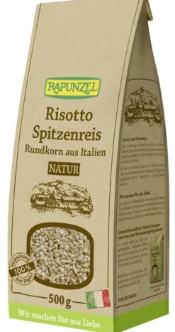 RAPUNZEL Reis^- Risotto Rundkorn Spitzenreis 'Ribe' Natur / Voll, 500g