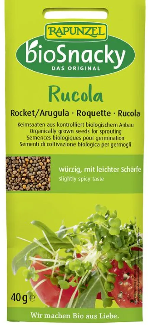 RAPUNZEL Keime & Saaten|Gewürze Und Kräuter^- Rucola bioSnacky 40g