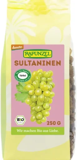 RAPUNZEL Trockenfrüchte^- Sultaninen, Projekt, demeter, 250g