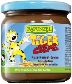 RAPUNZEL Nussmuse|Glutenfreie Lebensmittel^- Tiger Creme Nuss-Nougat-Creme HIH 400g