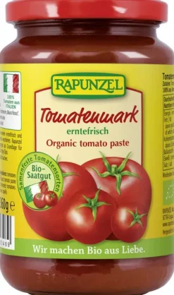 RAPUNZEL Saucen Und Dressing|Glutenfreie Lebensmittel^- Tomatenmark bio, einfach konzentriert, 360g