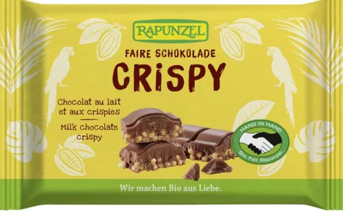 RAPUNZEL Schokolade^- Vollmilch Schokolade Crispy HIH, 100g