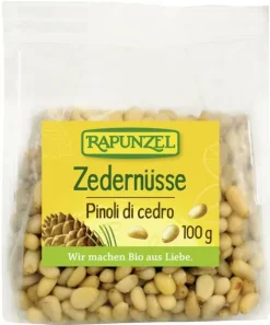 RAPUNZEL Nüsse|Glutenfreie Lebensmittel^- Zedernüsse, 100g